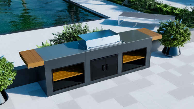 Grillandia Outdoor Kitchen Beefeater Proline Roaster and Weather Cover - 2.5M