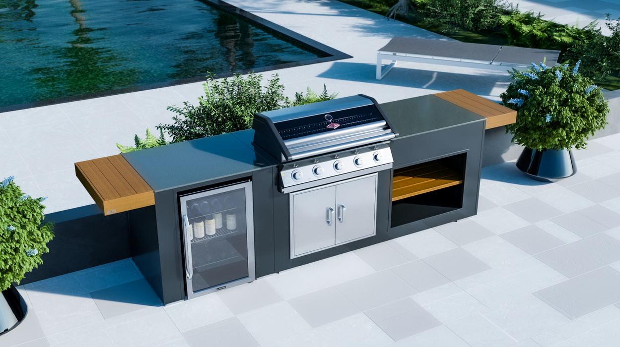 Outdoor Kitchen Fridge + Beefeater 1600S 5B + Premium Cover - 2.5M