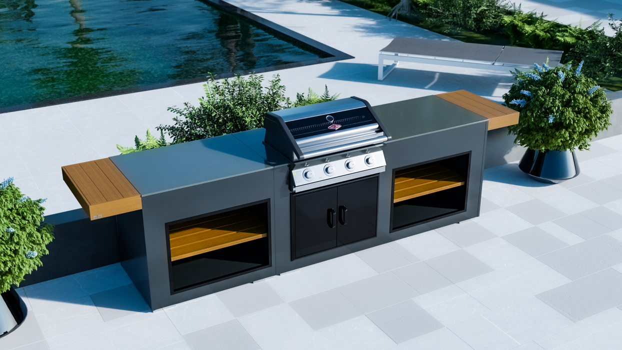Outdoor Kitchen + Beefeater 1600S 4B + Premium Cover - 2.5M