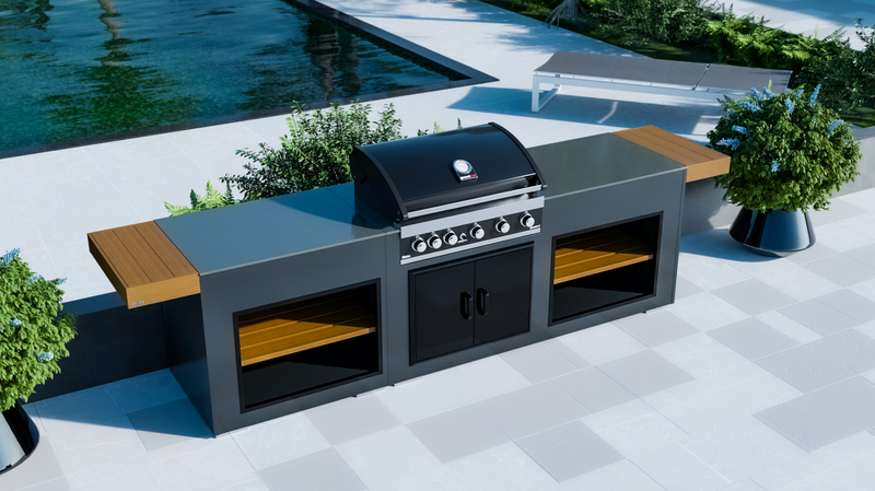 Grillandia Outdoor Kitchen Grandhall Maxim 5 Burner and Weather Cover - 2.5M