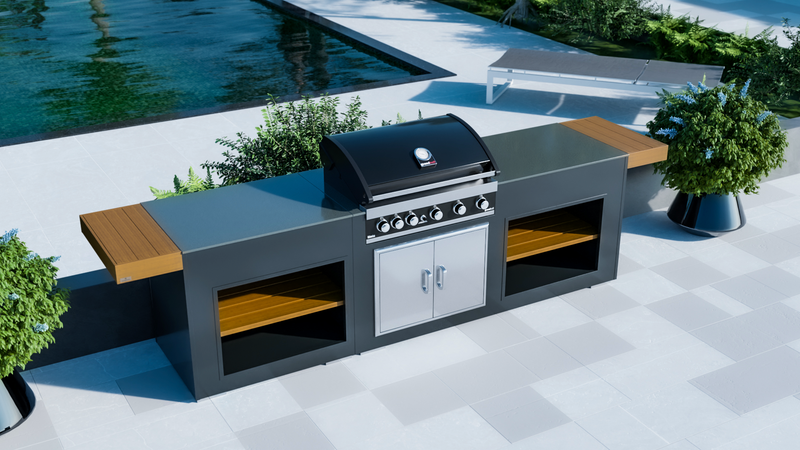 Grillandia Outdoor Kitchen Grandhall Maxim 5 Burner and Weather Cover - 2.5M