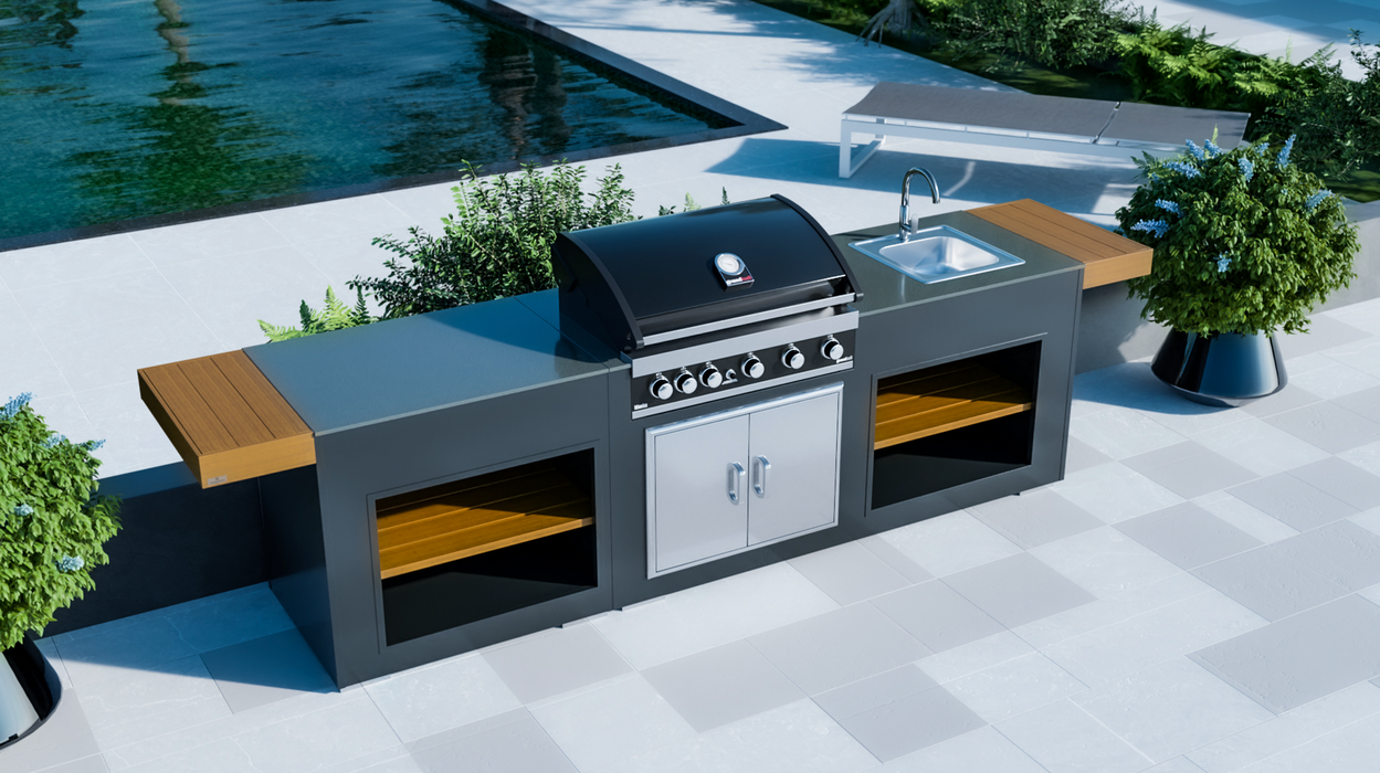 Outdoor Kitchen + Maxim G5 + Sink + Premium Cover - 2.5M