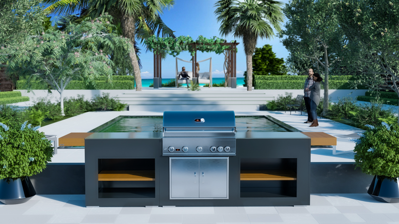 Grillandia Outdoor Kitchen Whistler Burford 5 Burner | 2.5M