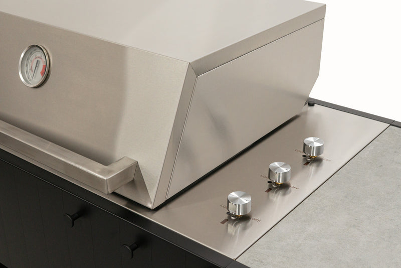 OVO Outdoor kitchens Paired with 3 Burner Gas BBQ, and Sink GL | 2.3M