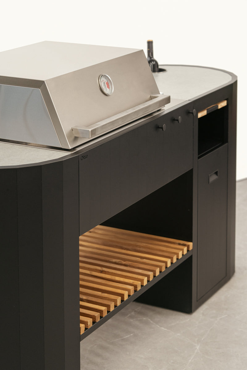 OVO Outdoor kitchens Paired with 3 Burner Gas BBQ, and Sink GL | 2.3M