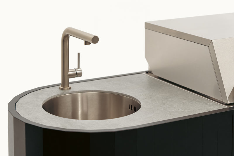 OVO Outdoor kitchens Paired with 3 Burner Gas BBQ, and Sink GL | 2.3M