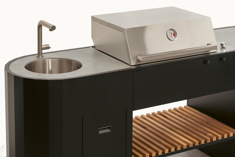 OVO Outdoor kitchens Paired with 3 Burner Gas BBQ, and Sink GL | 2.3M