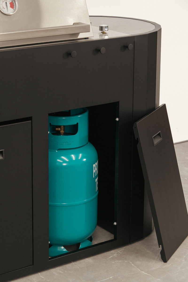 OVO Outdoor kitchens Paired with 3 Burner Gas BBQ, and Sink GL | 2.3M