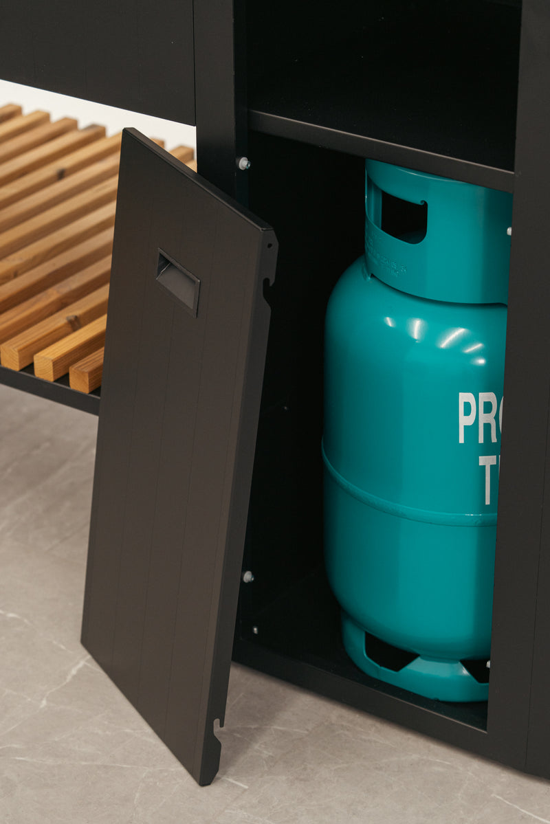 OVO Outdoor kitchens Paired with 3 Burner Gas BBQ, and Sink GL | 2.3M