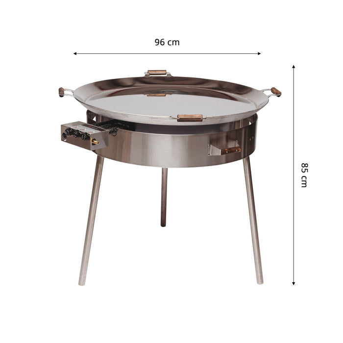 GrillSymbol Paella Pan Grill PRO-960 inox