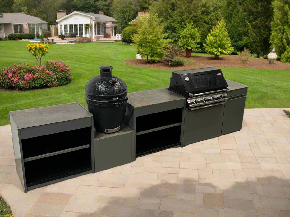 Vision Outdoor Kitchen with Kamado and Barbecue Grill