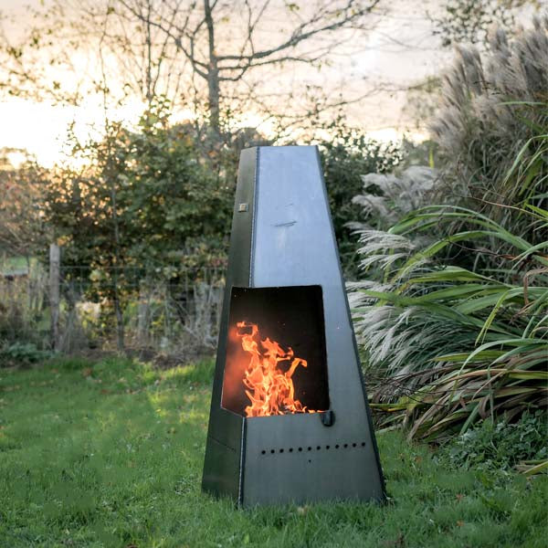 Piazza Chiminea with Swing Arm BBQ Rack