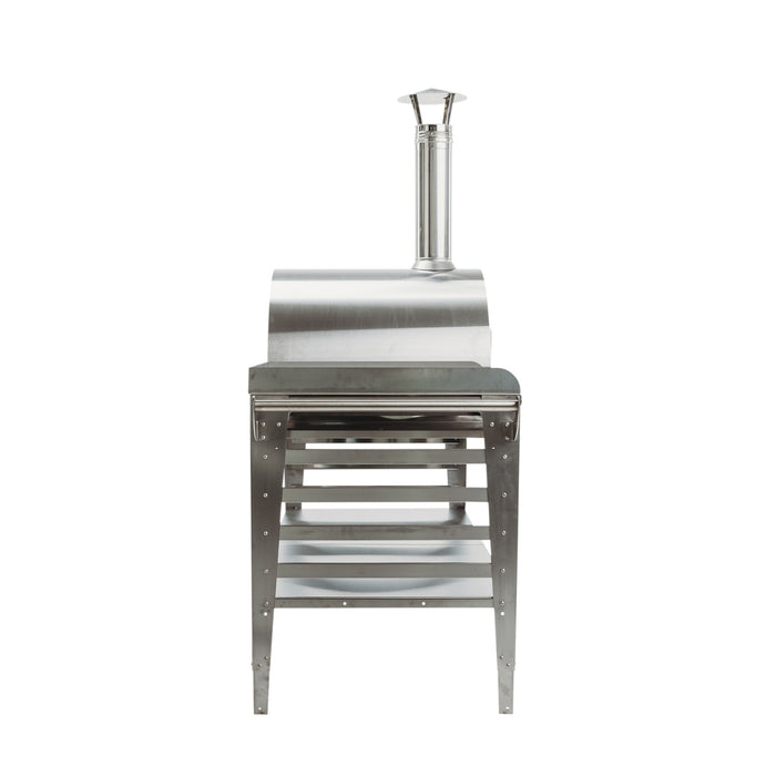 GrillSymbol Pizzo-XL-Set-inox: Pizza oven with large base