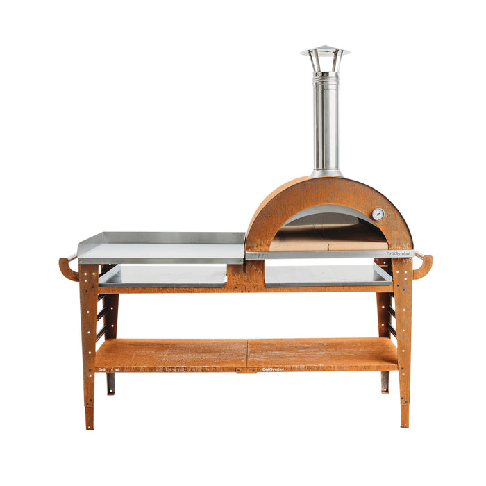 GrillSymbol Pizzo-XL-Set: Pizza oven with the large base