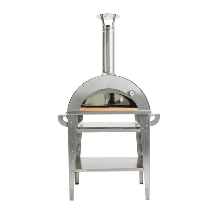 GrillSymbol Pizzo-Set-inox – Pizza oven with base