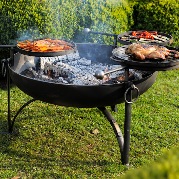 Plain Jane 90 with Three Swing Arm BBQ Racks