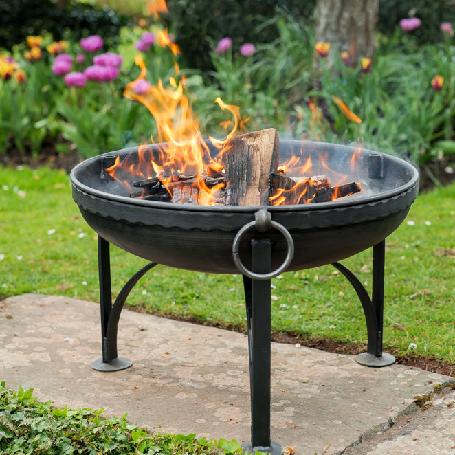 Plain Jane with Swing Arm BBQ Rack Fire Pit