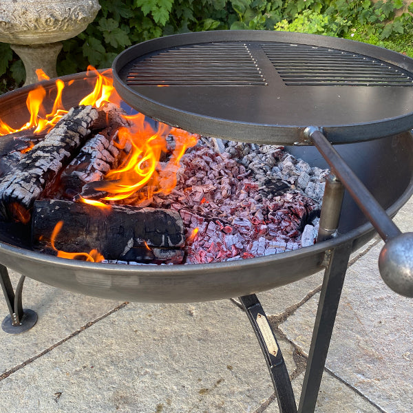 Plain Jane with Swing Arm BBQ Rack Fire Pit