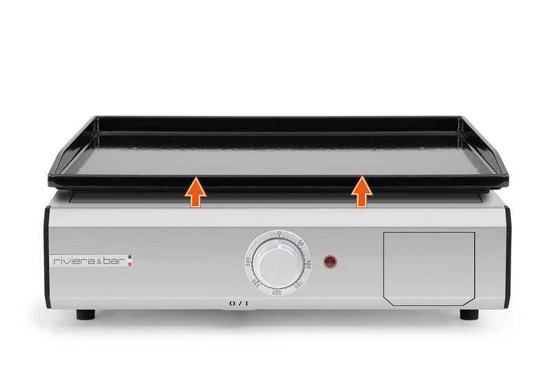 Pro enameled cast iron plancha 1 zone QPL1045