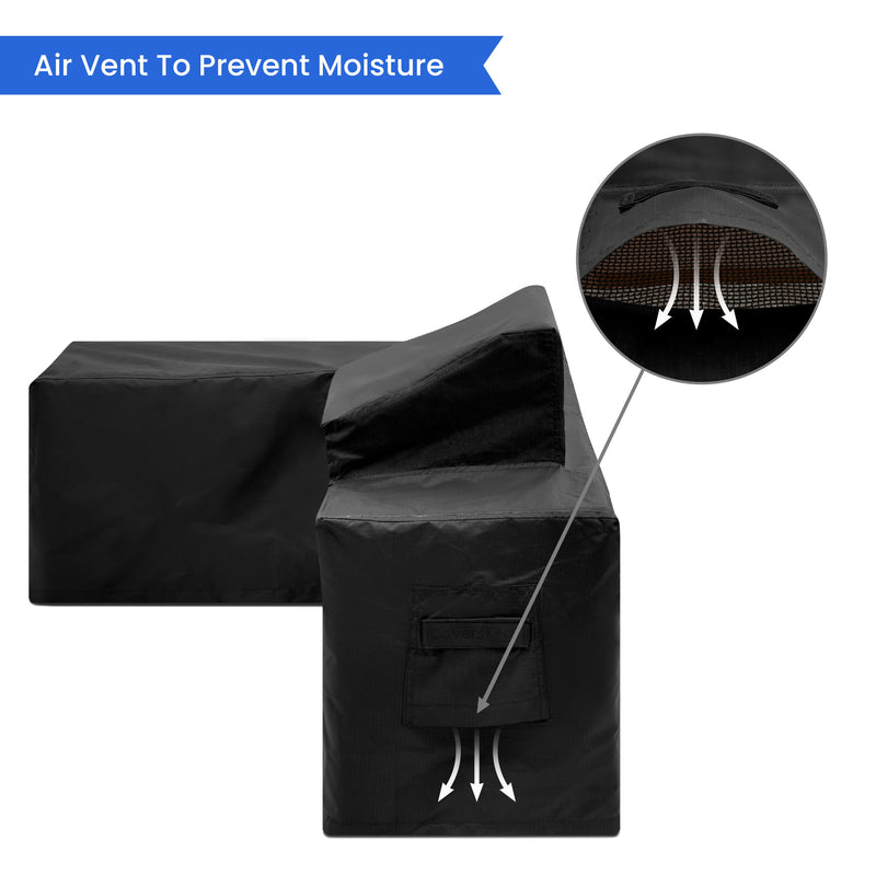 L-Shaped Outdoor Kitchen Weather Cover 2meter x 2 meter