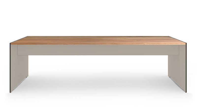 Riva Outdoor Wood Rectangular table and Benches