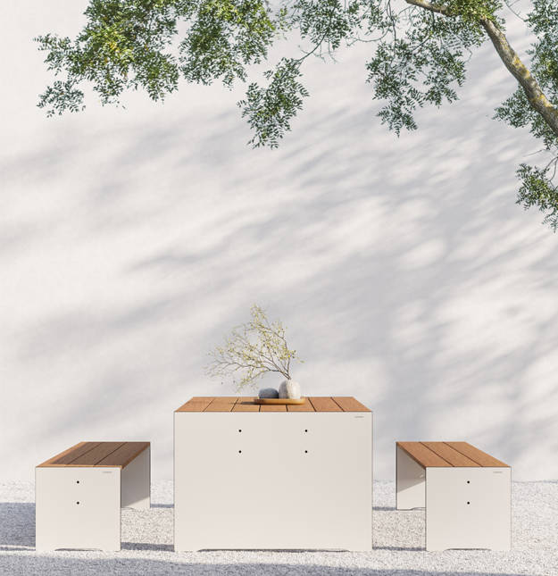 Riva Outdoor Wood Bench