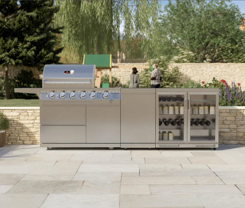 Whistler Outdoor Kitchen 4 Burner BBQ, and Fridge | Blockley | 3Meters