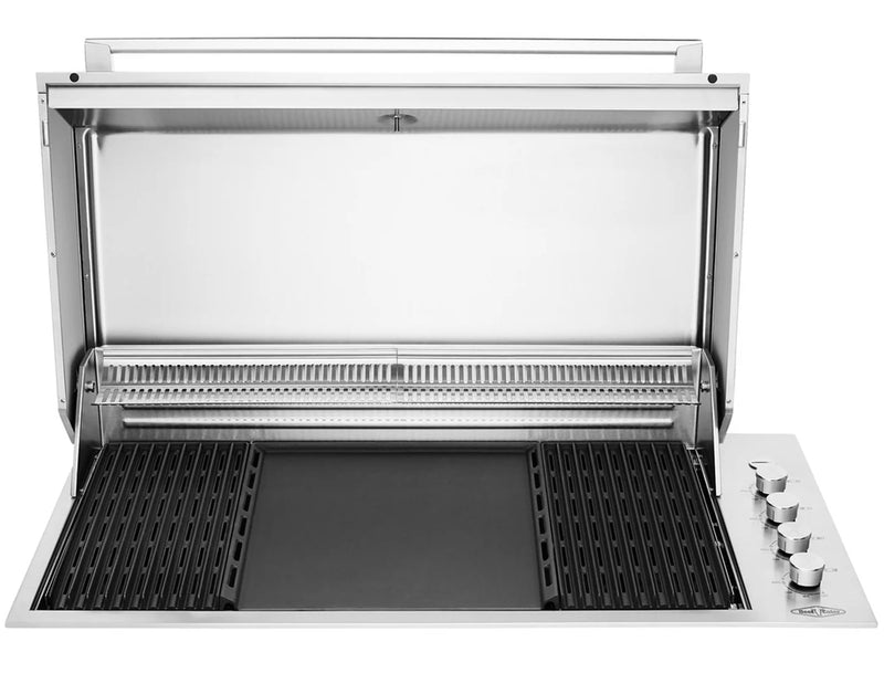 The Alpha Forge Outdoor Kitchen Beefeater Proline 6 Burner Gas BBQ | 3.7m x 3m Ivory