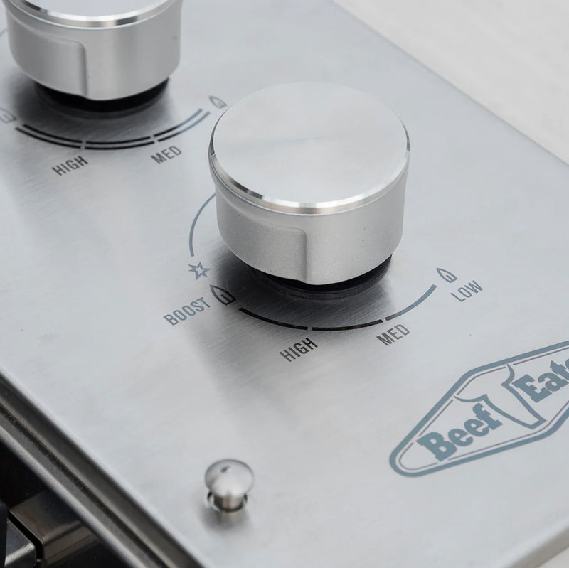 The Alpha Forge Outdoor Kitchen Beefeater Proline 6 Burner Gas BBQ | 3.7m x 3m Ivory