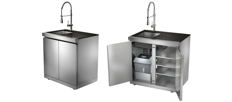 Whistler Outdoor Kitchen 6 Burner BBQ, Triple Drawer and Fridge | Cambridge | 4.1 Meters