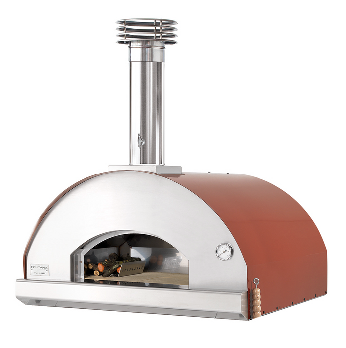 Fontana Marinara Rosso Build In Wood & Gas Hybrid  Pizza Oven