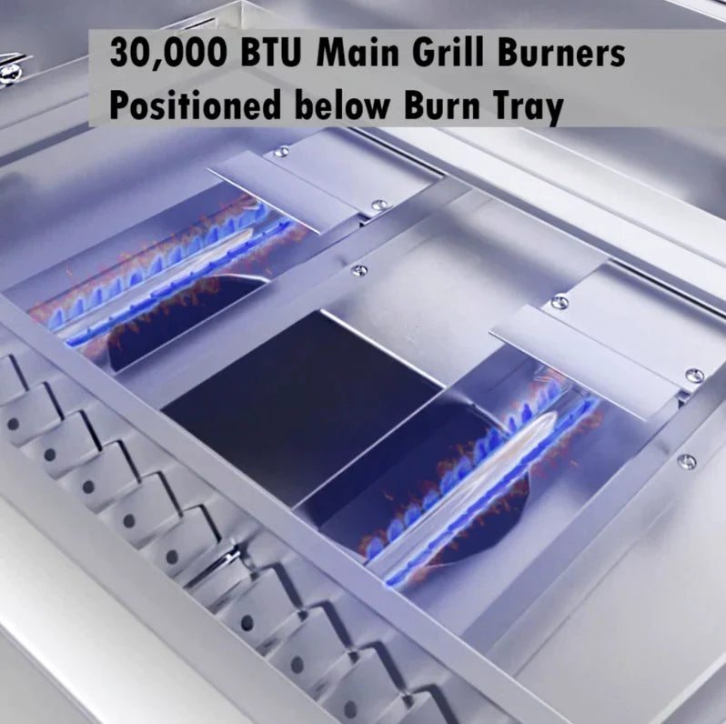 Grillandia Outdoor Kitchen SunStone Gas Hybrid Single Zone Grill and Weather Cover - 2.5M