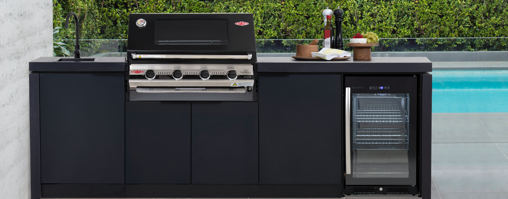 Cabinex Classic Outdoor Kitchen With Beefeater Signature 1600E 5 Burner Gas BBQ