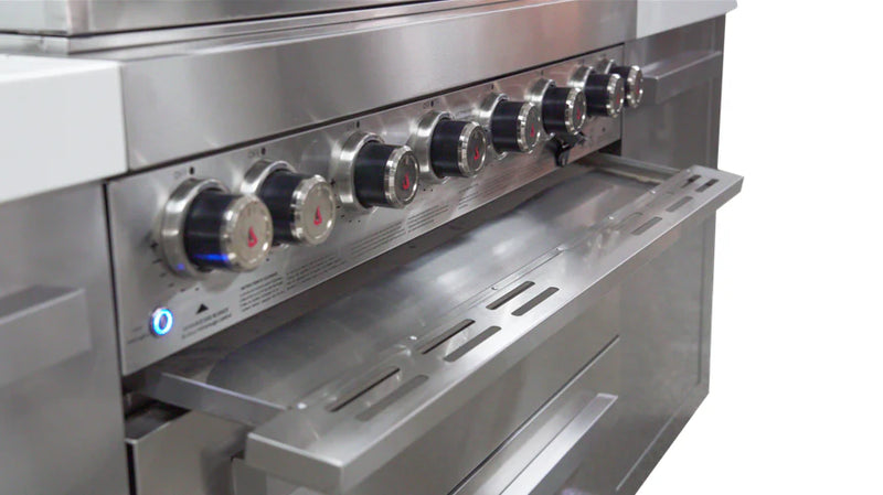 Mont Alpi Outdoor kitchen 6 Burner and Weather Cover - 2.4m