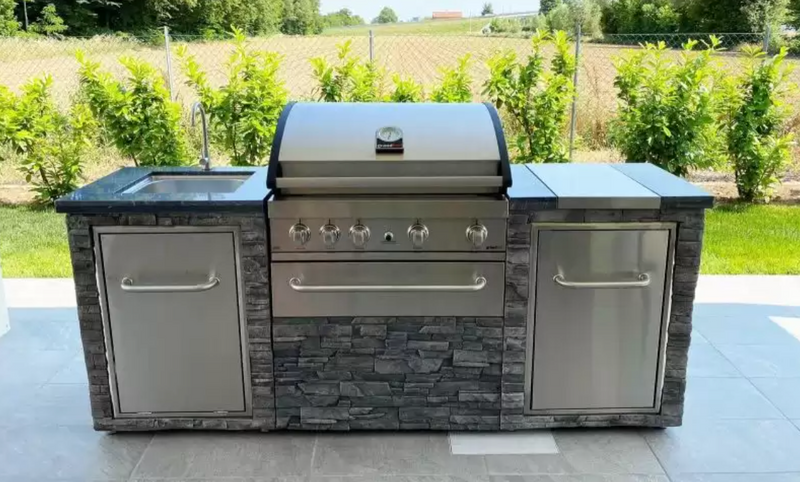 Grand Pro Outdoor kitchen Elite Pro BBQ and Side Burner
