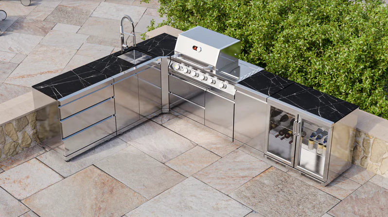 Whistler Outdoor Kitchen 6 Burner BBQ, and Sink