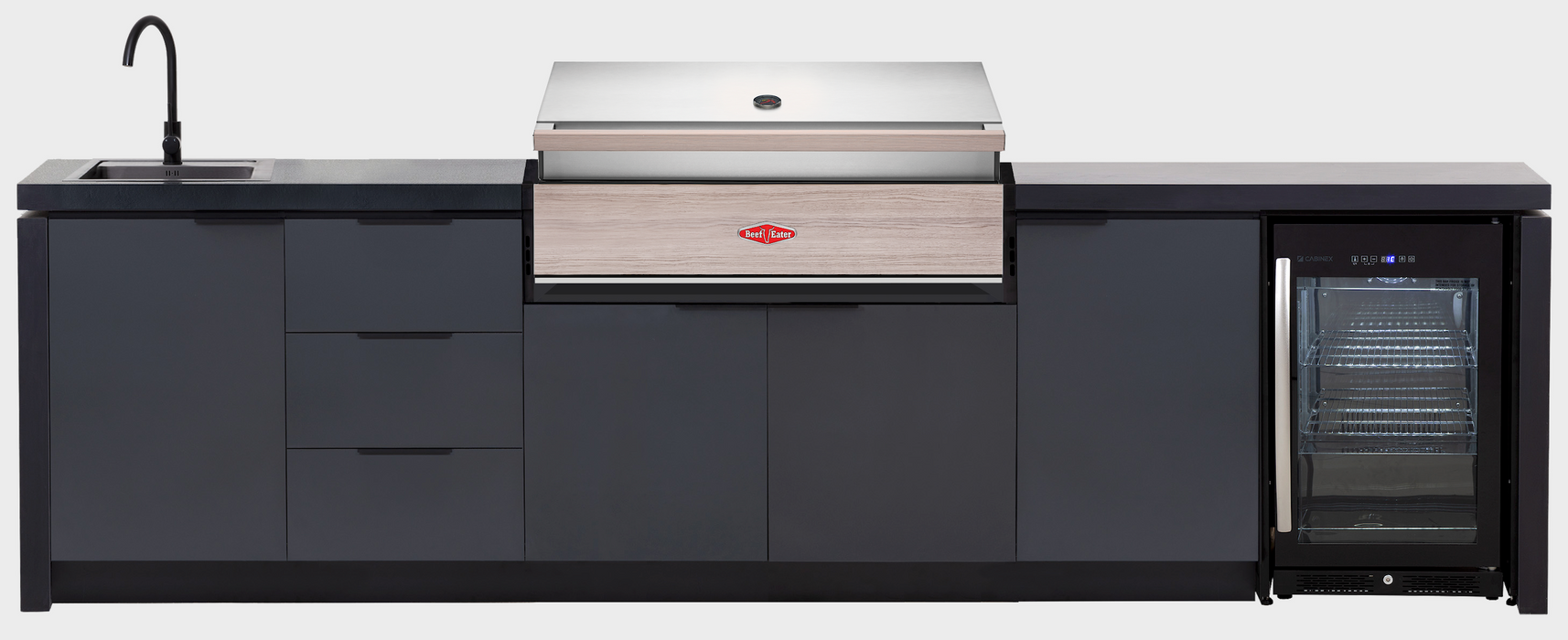Cabinex Premium Outdoor Kitchen With Beefeater Discovery 1500 5 Burner Gas BBQ