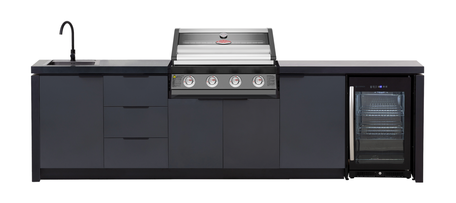 Cabinex Premium Outdoor Kitchen With Beefeater Signature 1600E 4 Burner Gas BBQ