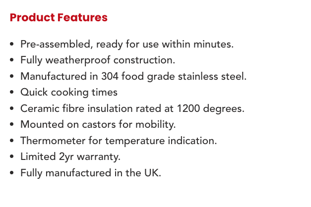 Alpha Pro Piccolo Wood-Fired Pizza Oven Bundle + Cover | Poppy Red