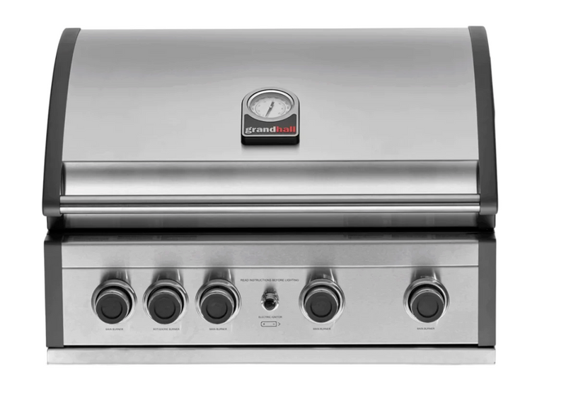 GrandPro Outdoor Kitchen Elite Pro 4 Burner BBQ, Fridge and Sink - 2.7m