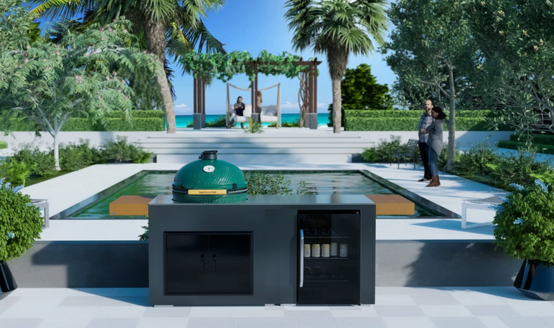 Grillandia Outdoor Kitchen Large or XL Green Egg, Fridge and Weather Cover - 2M