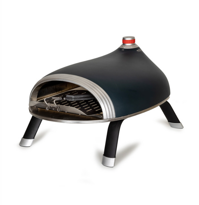 DeliVita Diavolo Gas Fired Pizza Oven in Blue + FREE Organic Turmeric Pizza Dough Pack of 12