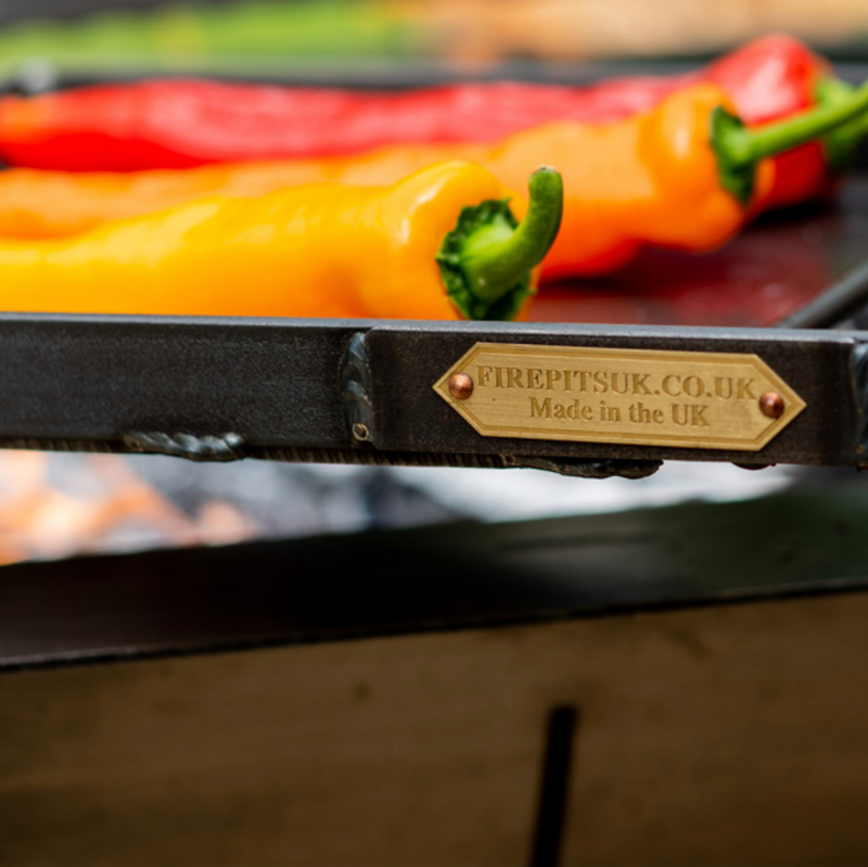 Box Tower with Log Store and Two Swing Arm BBQ Racks