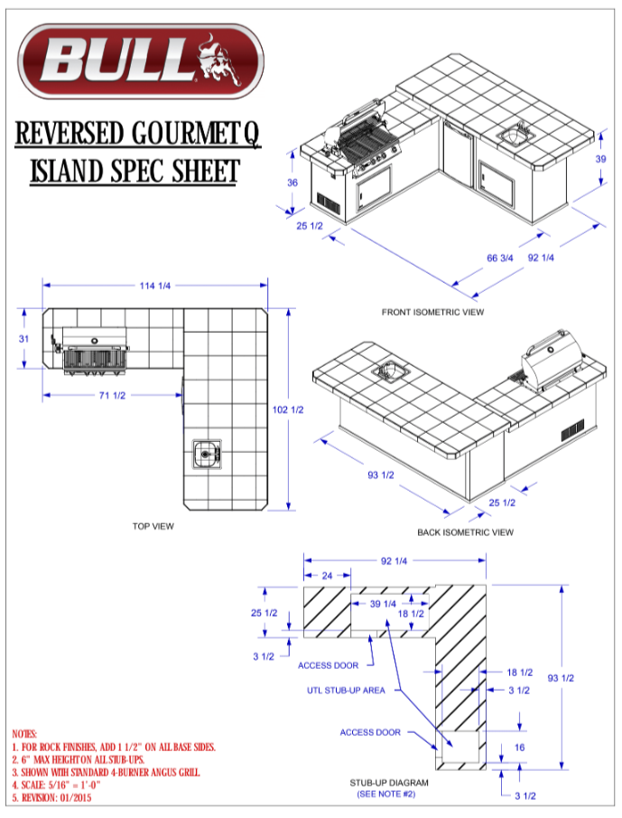 Bull Gourmet - Q Outdoor Kitchen island