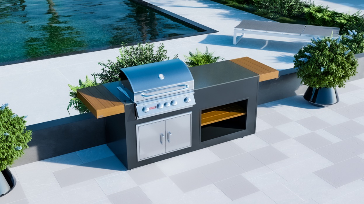 Outdoor Kitchen Bull Angus Grill unit + Premium Cover