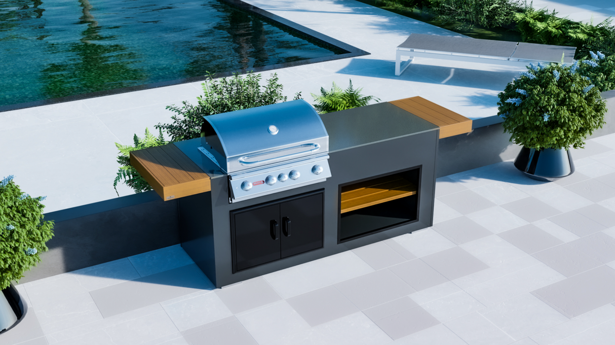 Outdoor Kitchen Bull Angus Grill unit + Premium Cover