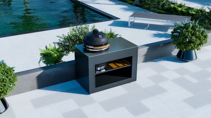 Grillandia Outdoor Kitchen Kamado Limited Edition and Weather Cover - 1.3 M