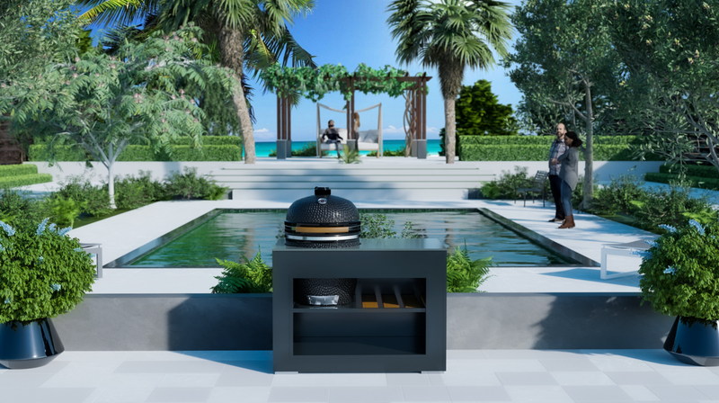 Grillandia Outdoor Kitchen Kamado Limited Edition and Weather Cover - 1.3 M