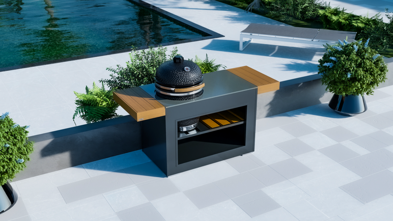 Grillandia Outdoor Kitchen Kamado Limited Edition and Weather Cover - 1.3 M