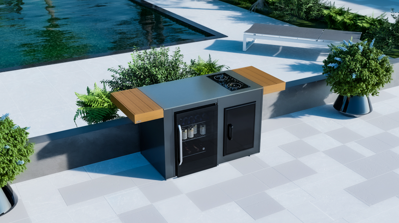 Grillandia Outdoor Kitchen Fridge,Hob and Weather Cover - 2M